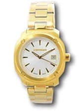 Image of Wenger Edge Women's 34mm Silver Dial SWISS Made Gold Quartz Watch 01.1121.107