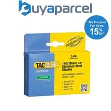 Image of Tacwise 1217 140 Series 10mm Staples Stainless Steel - 2000 Pack - Type T50 G