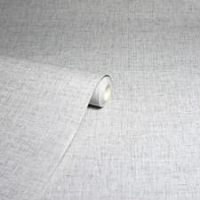 Image of Arthouse Linen Texture Wallpaper Textured Lustre Fabric Effect Light Grey 676006