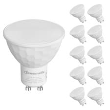 Image of DEWENWILS 10 Pack GU10 LED Bulbs Dimmable, Warm White 2700K, 5W, CRI 80+, 350LM