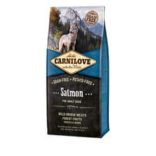 Image of Carnilove Adult Dog Dry Food Grain-Free & Potato-Free 12KG Large Bag - Salmon