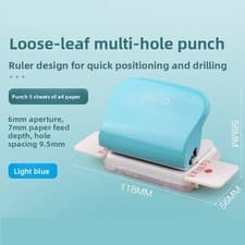 Image of Paper Binding Machine Handheld Portable Spiral Binder A4 A5 A6 A7 Coil Book BS