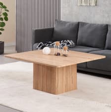 Image of Square Panelled Coffee Table 450mm H x 1000mm W x 1000mm D