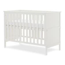 Image of Obaby Evie MINI Cot Bed Cashmere or White - Toddler BED Optional Storage Drawer