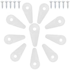 Image of 100 Pcs Bathroom Mirror Mounting Clips Cabinet Panel Installation