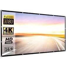 Image of 60 72 84 100 120 150 inch Simple Foldable Projection Screen 100inch Curtain 16:9