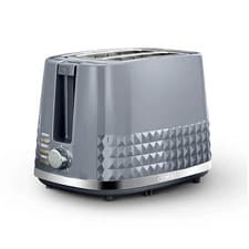 Image of Tower Solitare 2 Slice Toaster Grey