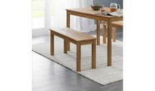 Image of Julian Bowen Coxmoor Oak Dining Bench Natural Kitchen Furniture