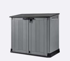 Image of Keter 880L Max XL Large Midi Nova Garden Storage Shed Box Outdoor Bin Tool Bike