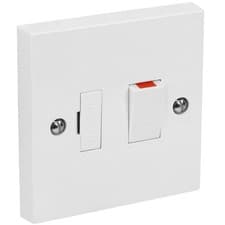 Image of 13A Switched Fused Spur Connection Unit – Classic White Finish – BS1363 Complian