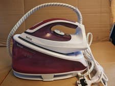 Image of Tefal SV6110G0 Steam Generator Station Iron Express Essential White & Burgundy
