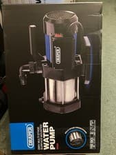 Image of New Draper Multi Stage Surface Mounted Water Pump, 90L/min, 1100W
