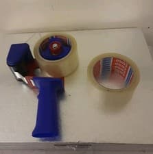Image of TESA tape dispenser Blue,Red TESA + 2 Tapes