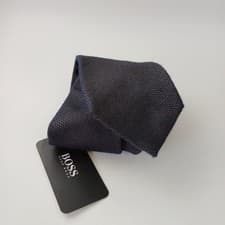 Image of Hugo Boss Men’s Woven Jacquard Silk Tie Dark Brown BMB-006 BNWT