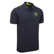Image of Aston Martin Racing AMR Official 2017 Navy Team Travel Polo Tee Shirt