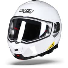 Image of Nolan N100-5 Classic N-Com White 005 Flip Front Motorcycle Helmet Size XL SALE