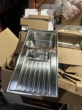Image of Franke Ascona 1.5 Bowl Stainless Steel Inset Sink 1000mm x 510mm (sink only)B