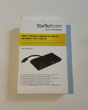 Image of StarTech USB-C Multiport Adaptor for Laptops - 4K HDMI or VGA - USB 3.0 (NEW)