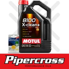 Image of Motul 8100 X-Clean+ 5W-30 Fully Synthetic Oil 5 Litre 5L + SCREENWASH TAB