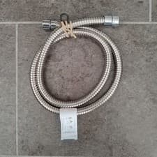 Image of Genuine TRITON 1.25M 125cm Anti-Twist Shower Hose - Chrome on Stainless Steel
