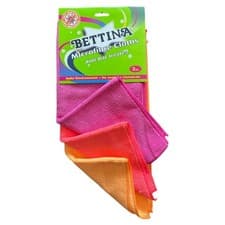 Image of 3Pc Bettina Anti-bac Treated Microfibre Kitchen & Home Cleaning Cloth