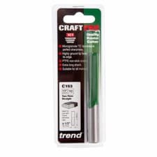 Image of TREND Craft Pro TCT Router Cutter C153 1/2" Shank C153X1/2TC - Two Flute 12.7mm