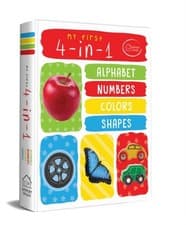 Image of My First 4 in 1 Alphabet Numbers Colours Shapes by Wonder House Books HARDBACK