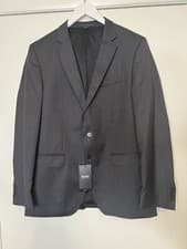 Image of $595 Boss Hugo Boss Huge6/Genius5 Slim Fit Black 100%Virgin Wool Blazer 40R NWT