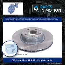 Image of 2x Brake Discs Pair Vented Rear 345mm ADB114377 Blue Print Set 34206797605 New