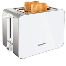 Image of Bosch Sky Compact TAT7201GB 2 Slot Stainless Steel Toaster with 7 White