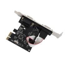 Image of 2 Port PCI Express RS232 DB9 Serial Port Card PCIe Serial Expansion Card PCI Set