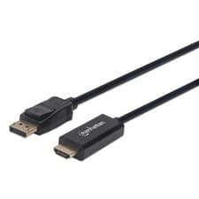 Image of Manhattan DisplayPort 1.1 to HDMI Cable 1080p@60Hz 1.8m Male to Male DP With ...