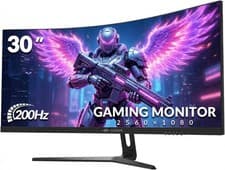 Image of 30 Inch Curved Gaming Monitor, Ultra-Wide WFHD 2560×1080, 200Hz/144Hz, 0.5ms, 15