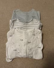 Image of Mamas & Papas Sleepsuits X 3 3-6 Months