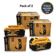 Image of Genuine Dewalt DCB184 18v XR 5ah slide battery *TWIN PACK*