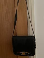 Image of TED BAKER 'Beesome Slim Bow' Cross Body/Shoulder LEATHER BAG