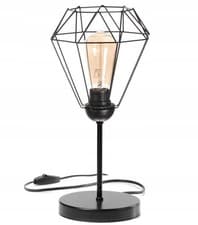 Image of Modern Diamond Wire Table Lamp, Nightstand, E27 Bulb, New