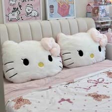 Image of Big Size Hello Kitty Back Cushion Soft Cuddly Pillow Comfortable Sofa Bed Decor