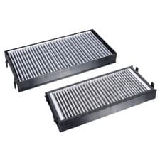 Image of FEBI BILSTEIN Cabin Air Activated Carbon Filter Set 292mm Length Fits BMW X5 X6
