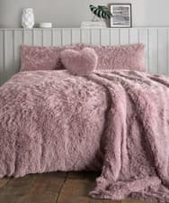 Image of Cuddles Fluffy Fur Fleece Duvet Cover Alaska Teddy Thermal Warm Cosy Bedding Set
