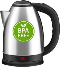 Image of 1.8L Electric Kettle 1500W Stainless Steel Cordless Jug Overheat Protection UK