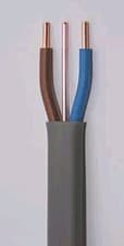 Image of 1.5mm Twin And Earth cable, 2m, grey, solid core.