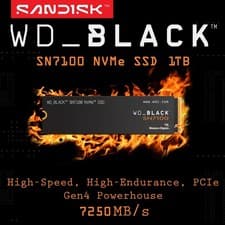 Image of WD BLACK SN7100 1TB SSD M.2 2280 NVME PCI-E GEN 4x4 | FAST POST | NEW UK STOCK