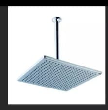 Image of Shower Rain Head Wickes Dominion Ceiling Fixed Square Shower Head. Chrome
