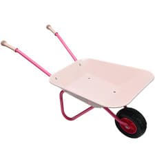 Image of Heavy Duty Wheelbarrow, Gardening Toys Wheel Barrow Pink