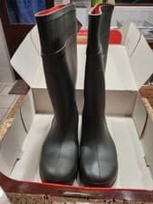 Image of DUNLOP PUROFORT C462933 PROFESSIONAL FULL SAFETY WELLINGTONS UK 8 DARK GREEN NEW