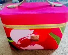 Image of Ted Baker Empty Raspbery Orange Blossom Cosmetic Makeup Vanity Case New