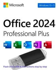 Image of Microsoft Office 2024 Professional Plus Key Flash Drive USB & Instructions UK