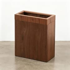 Image of Nordic Design Paper Bin Minimalist Design Wooden Trash Can Easy to Clean