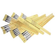 Image of Major Brushes Hog Long Flat Assorted Pack 60 / 10 size 4, 6, 8, 10, 14, 18